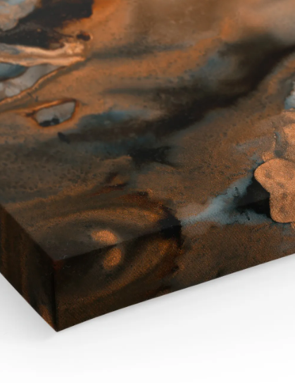 SpaceFrog Designs - Copper And Gold Mountains Canvas print