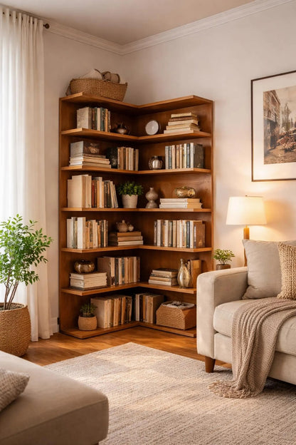 DIY Wooden Furniture Plans | L Shape Bookcase | Woodworking Project
