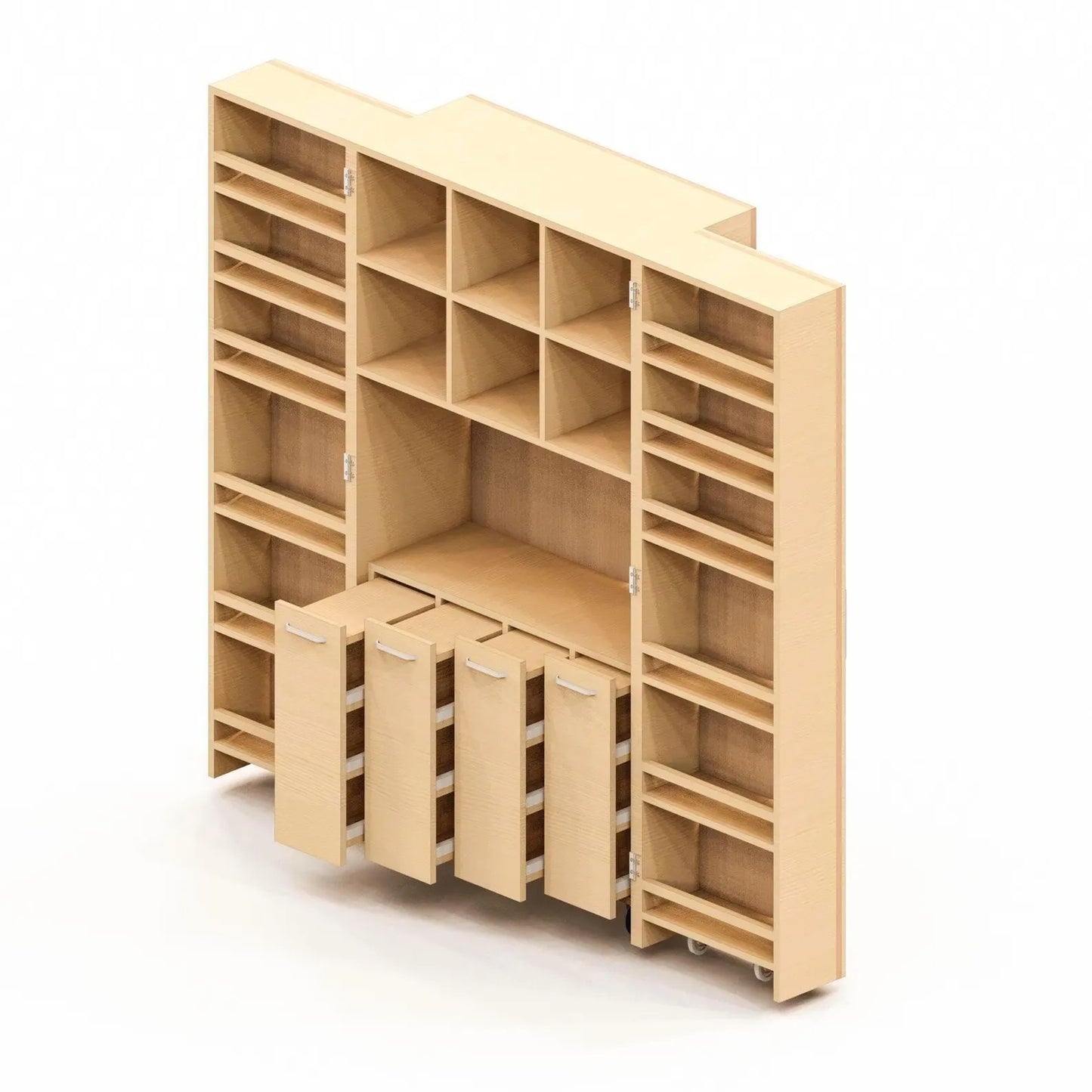 DIY Expandable Craft Cabinet: Mobile Workstation Storage